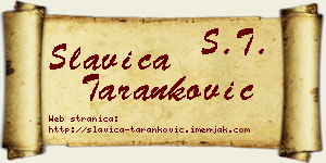 Slavica Taranković vizit kartica